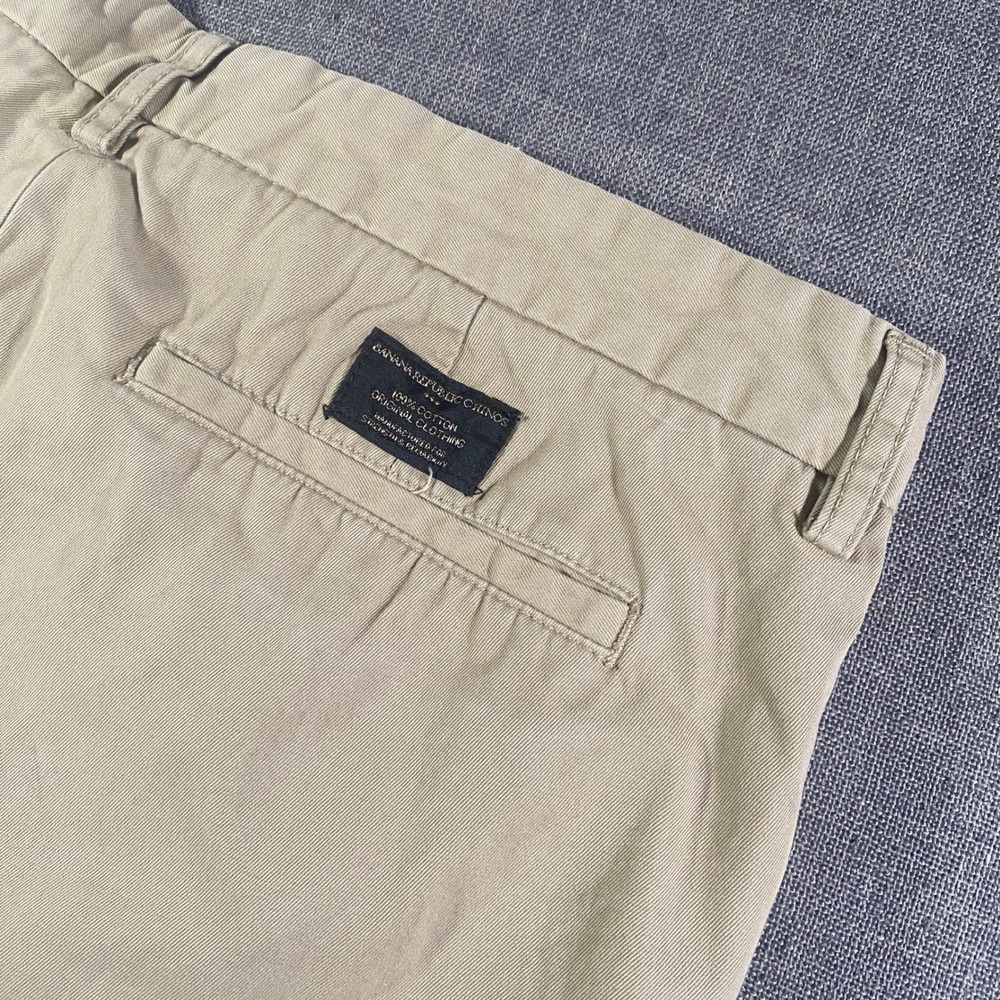 Banana Republic Boot‎ Cut Chinos Mens Khaki Cotton Pants Size 30x30